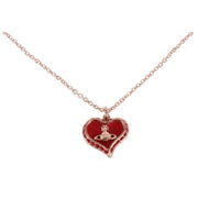 Vivienne Westwood Red Petra Heart Pendant