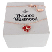 Vivienne Westwood Red Petra Heart Pendant