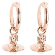 Vivienne Westwood Rose Gold Layla Hoop Earrings
