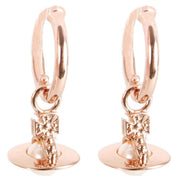 Vivienne Westwood Rose Gold Layla Hoop Earrings