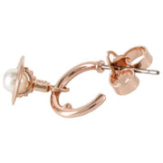 Vivienne Westwood Rose Gold Layla Hoop Earrings