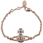 Vivienne Westwood Rose Gold Mayfair Bas Relief Bracelet