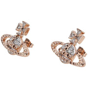 Vivienne Westwood Rose Gold Mayfair Bas Relief Earrings