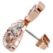 Vivienne Westwood Rose Gold Mayfair Bas Relief Earrings
