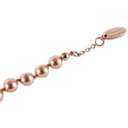 Vivienne Westwood Rose Gold Mini Bas Relief Pearl Bracelet