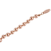 Vivienne Westwood Rose Gold Mini Bas Relief Pearl Choker
