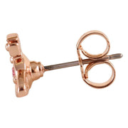 Vivienne Westwood Rose Gold Nano Solitaire Earrings