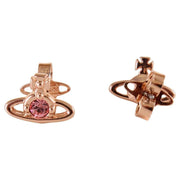Vivienne Westwood Rose Gold Nano Solitaire Earrings