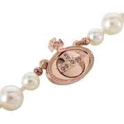 Vivienne Westwood Rose Gold One Row Pearl Drop Choker