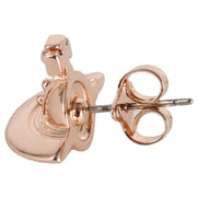 Vivienne Westwood Rose Gold Solid Orb Earrings