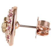 Vivienne Westwood Rose Gold Tiny Diamante Earrings