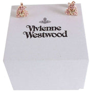 Vivienne Westwood Rose Gold Tiny Diamante Earrings