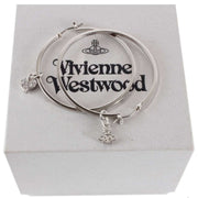 Vivienne Westwood Silver Brandita Large Hoop Earrings
