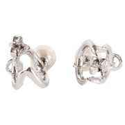 Vivienne Westwood Silver Marella Pearl Earrings