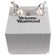 Vivienne Westwood Silver Marella Pearl Earrings