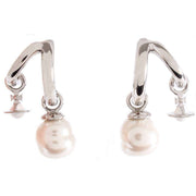 Vivienne Westwood Silver Marella Pearl Earrings