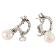 Vivienne Westwood Silver Marella Pearl Earrings