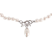 Vivienne Westwood Silver Marella Pearl Necklace
