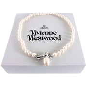 Vivienne Westwood Silver Marella Pearl Necklace