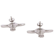 Vivienne Westwood Silver Mini Bas Relief Earrings