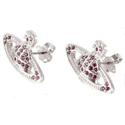 Vivienne Westwood Silver Mini Bas Relief Earrings