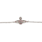 Vivienne Westwood Silver Mini Bass Relief Chain Bracelet