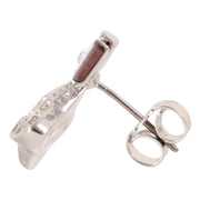 Vivienne Westwood Silver Minnie Bas Relief Earrings