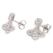 Vivienne Westwood Silver Minnie Bas Relief Earrings