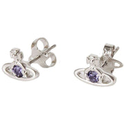 Vivienne Westwood Silver Nano Solitaire Earrings