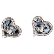 Vivienne Westwood Silver Petra Heart Earrings