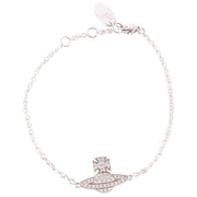 Vivienne Westwood Silver Romina Pave Orb Bracelet