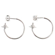 Vivienne Westwood Silver Rosemary Small Hoop Earrings