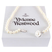 Vivienne Westwood Silver Simonette Pearl Necklace