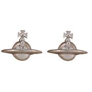 Vivienne Westwood Silver Solid Orb Earrings