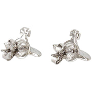 Vivienne Westwood Silver Solid Orb Earrings