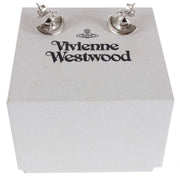 Vivienne Westwood Silver Solid Orb Earrings