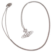 Vivienne Westwood Silver Thin Lines Flat Orb Pendant