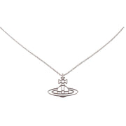 Vivienne Westwood Silver Thin Lines Flat Orb Pendant