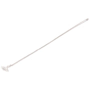 Vivienne Westwood Silver Thin Lines Flat Orb Pendant