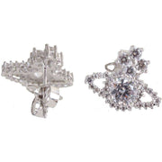 Vivienne Westwood Silver Valentina Stud Earrings